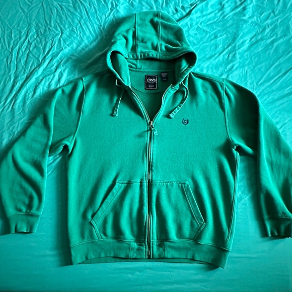 Chaps full zip hoodie, XL GREEN - Picture 1 of 4